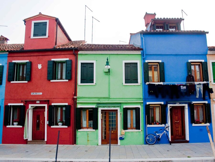 Case colorate di Burano